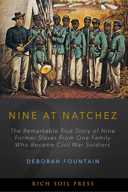 The book cover of Nine at Natchez by Deborah Fountain